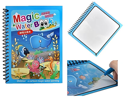 3 in 1 Kids’ Creative Learning Bundle– Magic Practice Book set 4+10+1+1| Magic Water Book 1+1 | 8.5 inches LCD Writing Tablet 1+1