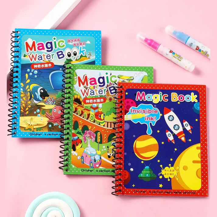 Two In One Kids Learning Deal (Sank Magic Book + Water Magic Book)