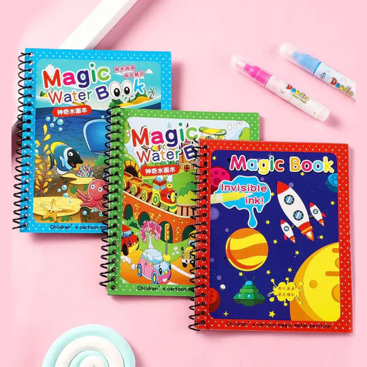 Two In One Kids Learning Deal (Sank Magic Book + Water Magic Book)